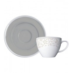 Xicara Para Chá 230ml Versa Perola Porcelana Germer